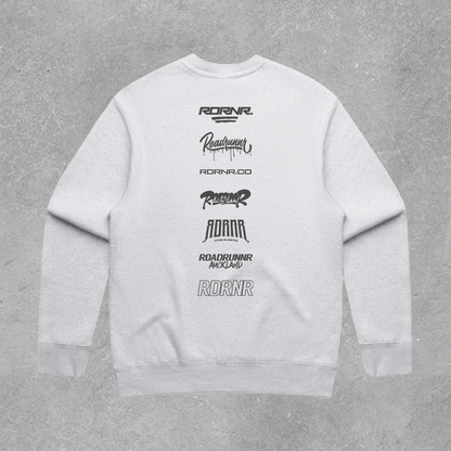 Embroidered Script Logo Crew