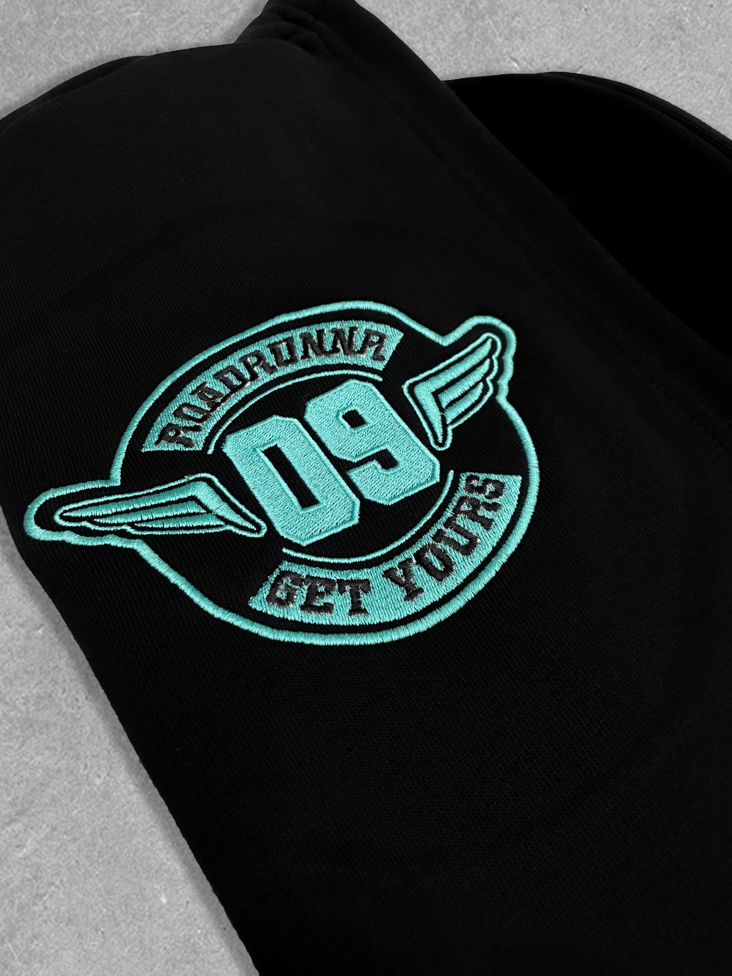 Script Hoodie - Teal